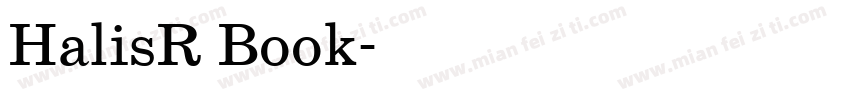 HalisR Book字体转换